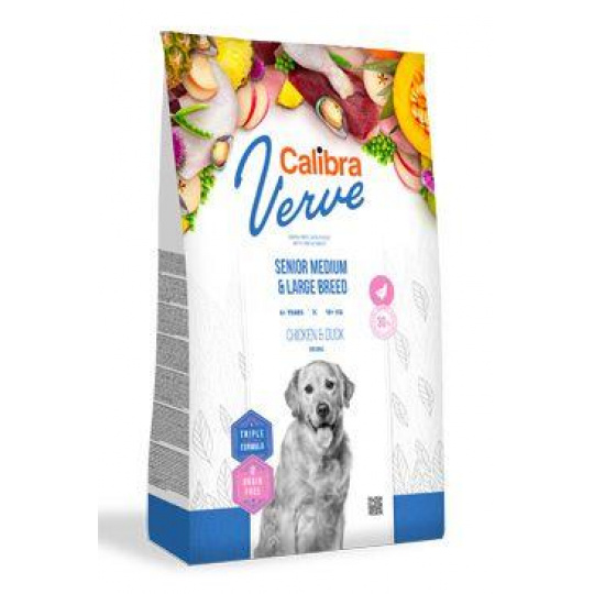 Calibra Dog Verve GF Senior M&L Chicken&Duck 2kg Calibra Dog Verve GF Senior M&L Chicken&Duck 2kg