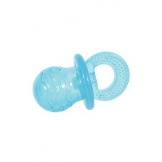 Hračka pes PACIFIER TPR POP cumlík 10cm tyrkys Zolux