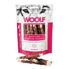 WOOLF pochoutka Duck&Rawhide twister 100g