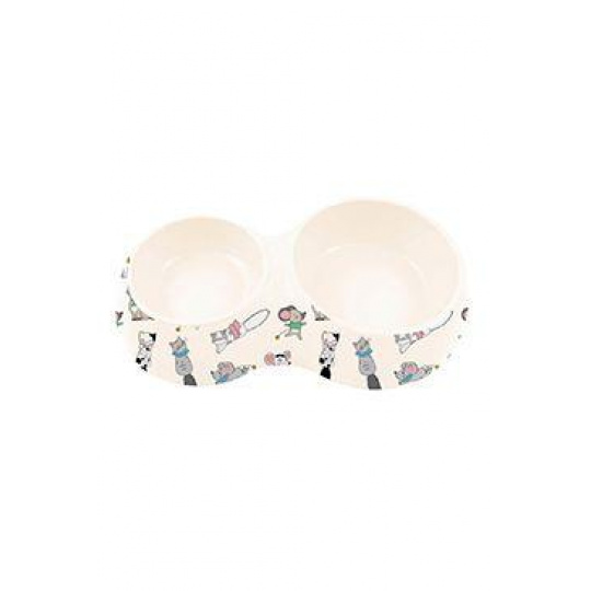 Miska plast dvojmiska CHATOUILLE 2x230ml Zolux