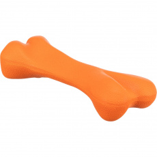 Kosť autentický dizajn 22 cm, tvrdá guma, oranžová