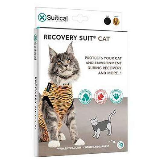 Obleček ochranný Suitical Cat TIGER 40cm XS
