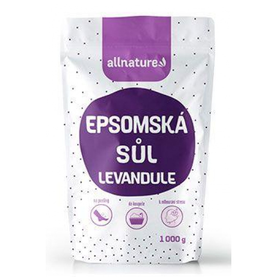 Allnature Epsomská soľ Levanduľa 1000g