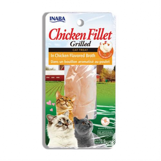 Pamlsok Inaba Churu Grilled cat Kurča v kuracom vývare 1 ks 25 g