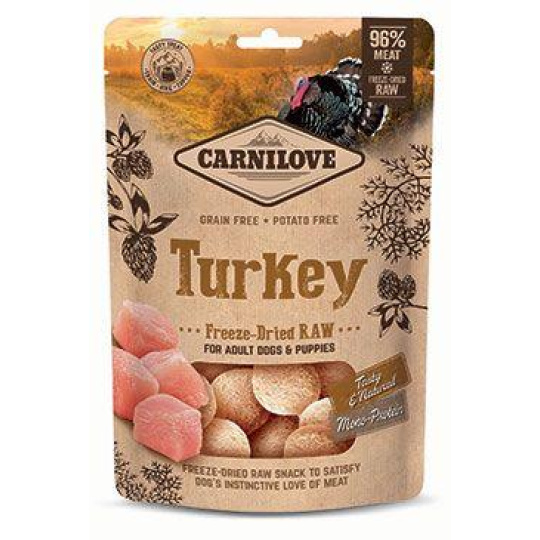 Carnilove Raw Freeze-Dried Snacks Turkey 60g