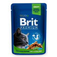 BRIT Premium cat Kapsička Sterilised Chicken Slice 100 g