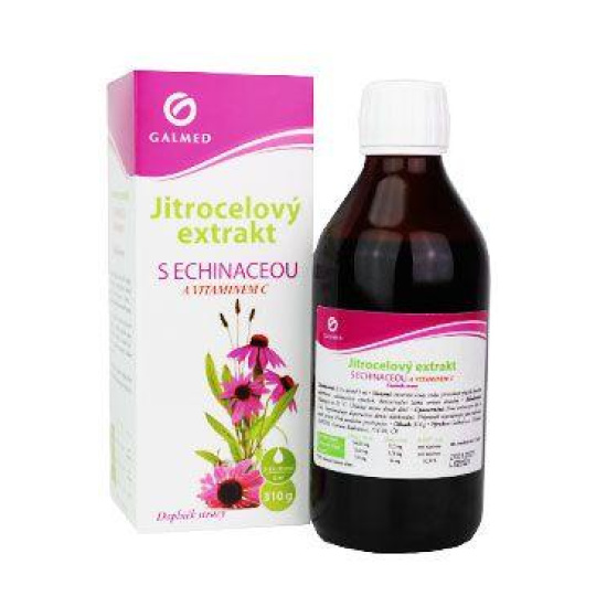 Sirup Jitrocelový 310g s vit. C/Echinace Extrak Galmed