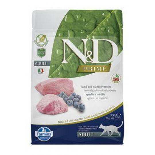 N&D PRIME CAT Adult Lamb & Blueberry 300g