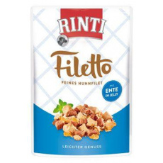 Rinti Dog Filetto kapsička kuracie+kačacie v želé 100g