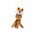 Hračka Kong Dog Wubba Friends (medveď - líška - zajac), pískacia, vinyl, L
