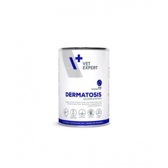 VetExpert VD dog 4T Dermatosis Salmon & Potatio konzerva 400 g VetExpert VD dog 4T Dermatosis Salmon & Potatio konzerva 400 g
