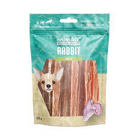 animALL Králičí proužky 250g animALL Králičí proužky 250g