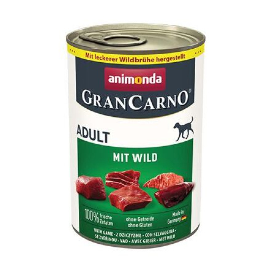 Animonda pes GRANCARNO konz. ADULT zvěřina 400g