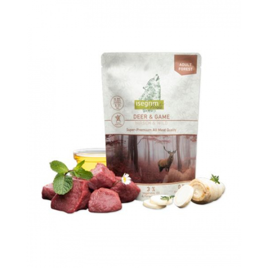 ISEGRIM dog Adult Isegrim Roots, Jeleň & Zver bal. 7 x 410 g kapsičky ISEGRIM dog Adult Isegrim Roots, Jeleň & Zver bal. 7 x 410 g kapsičky