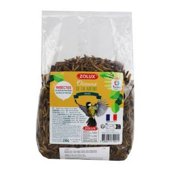 Krmivo pre vonk. vtáky Sušený hmyz 250g Zolux
