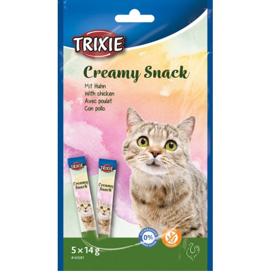 Creamy, krémová pochúťka pre mačky s kuracím mäsom, 5 x 14 g Creamy, krémová pochúťka pre mačky s kuracím mäsom, 5 x 14 g