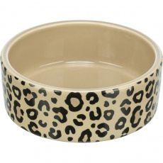 Keramická miska LEO, 0,3 l/ 12 cm, hnedá/leopardia