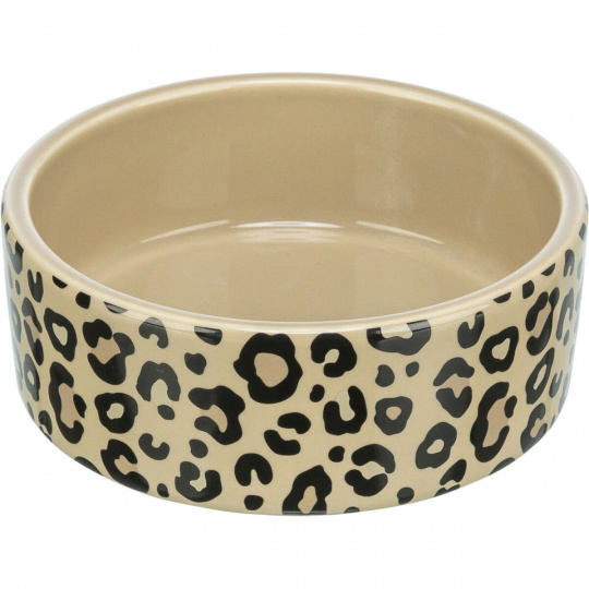 Keramická miska LEO, 0,3 l/ 12 cm, hnedá/leopardia