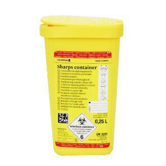 Kontajner pre medicínsky odpad 0,25l CVET