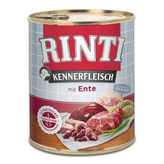 Rinti Dog Kennerfleisch konzerva kačacie srdce 800g Rinti Dog Kennerfleisch konzerva kačacie srdce 800g