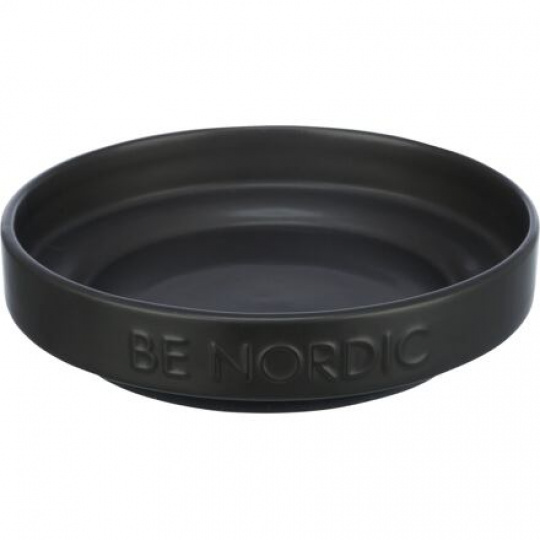 BE NORDIC keramická miska plytká, 0.3l / 16 cm, čierna