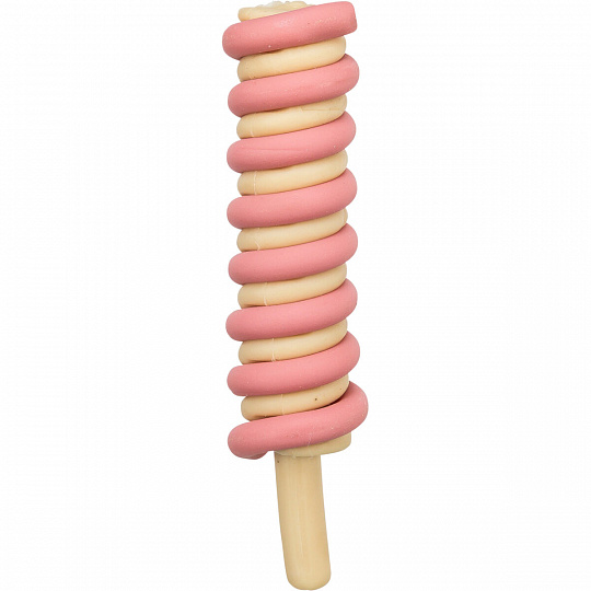 Ice Twister, nanuk špirála s kuracími prsiami [70], 40 g, ružová