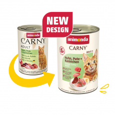 ANIMONDA konzerva CARNY Adult - kuracie, morčacie + králik 400g