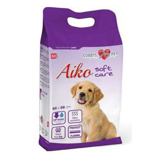 Podložka absorb.pro psy Aiko Soft Care 60x58cm 50ks