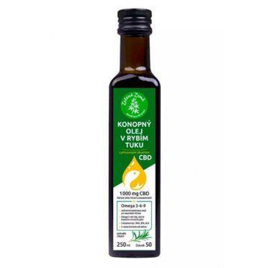 Konopný olej v rybom tuku s CBD 250ml