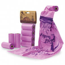 PetBuddy sáčky na exkrementy LEVANDUĽA 4 role/ á 20 sáčkov s potlačou a vôňou