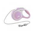 Vodítko Flexi New Comfort lanko M 8 m svetloružové (do 20 kg)