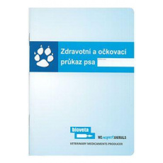 Očkovací preukaz pes Bioveta medzinárodný 1ks