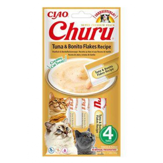 Churu Cat Tuna&Bonito Flakes Recept 4x14g