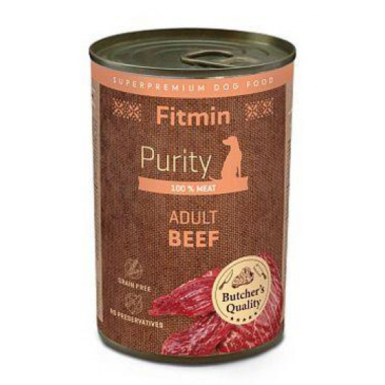 Fitmin dog Purity tin konz Adult Beef 400g