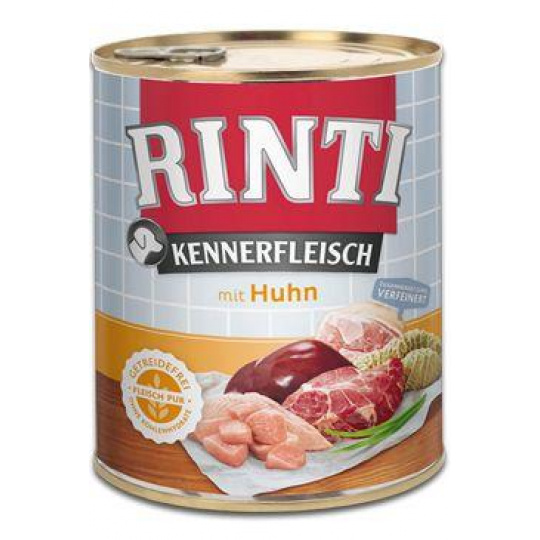 Rinti Dog Kennerfleisch konzerva kuře 800g