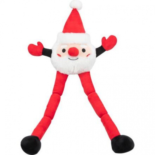 Xmas SANTA - dlhonohý vianočný Santa, 54 cm, plyš
