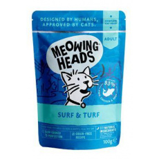 MEOWING HEADS Surf&Turf kapsička 100g