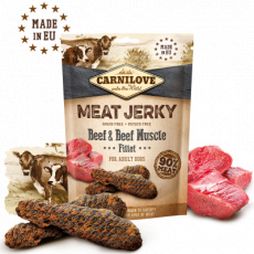 Carnilove Dog Jerky Beef s hovädzím svalovým filé 100g