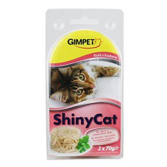 Gimpet ShinyCat konz. krab&kuracie 2x70g