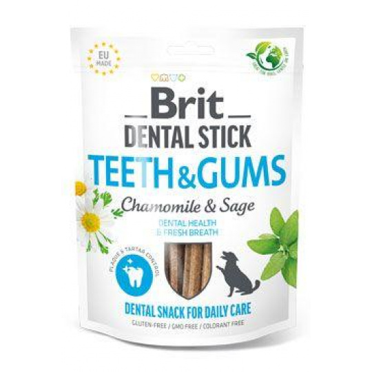 Brit Dog Dental Stick Teeth&Gums Harmanček&Šalvia 7ks