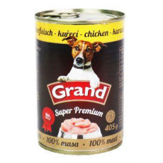 GRAND konz. Superpremium pes drůbeží 405g