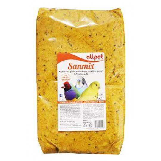 Krmivo pre Vtáky All SANMIX vaječné 1kg Krmivo pre Vtáky All SANMIX vaječné 1kg