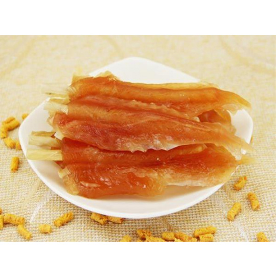 Pamlsok Salač Plátok kurací s kalciovou tyčinkou 12 cm 400 g Pamlsok Salač Plátok kurací s kalciovou tyčinkou 12 cm 400 g