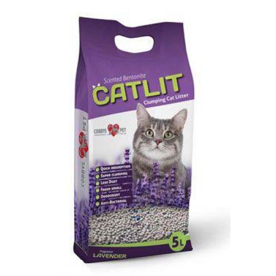Podstielka Catlit s levanduľou pre mačky 4kg/5l