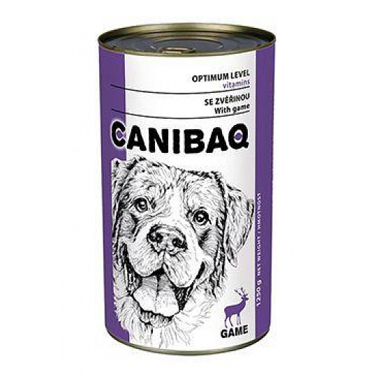 Canibaq dog konz. zvěřinová 1250g Canibaq dog konz. zvěřinová 1250g