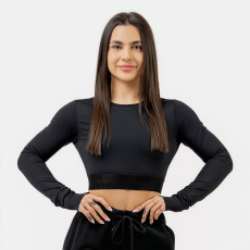 Dámske tričko Crop Intense Perform Black - NEBBIA Dámske tričko Crop Intense Perform Black - NEBBIA