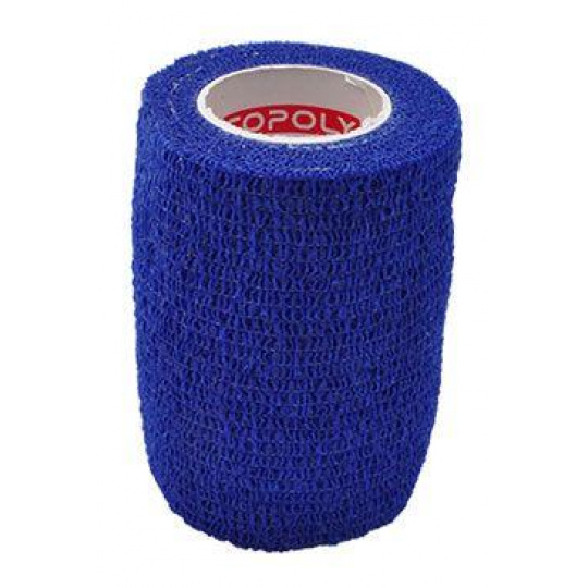 Elastická bandáž. CoPoly 7,5cm x 4,5m modrá