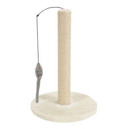 Škrabadlo stĺpik s hračkou béžová 48cm Zolux