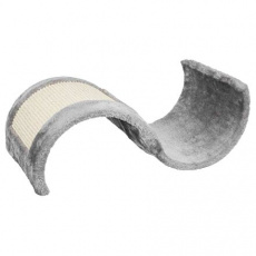 Škrabací VLNA Wavy sisal 29x18x50cm, - sivá/prírodná