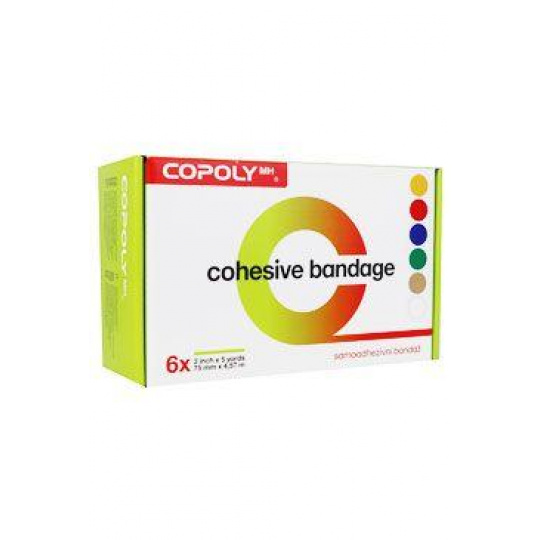 Elastická bandáž. CoPoly 7,5cm x 4,5m MIX  6ks